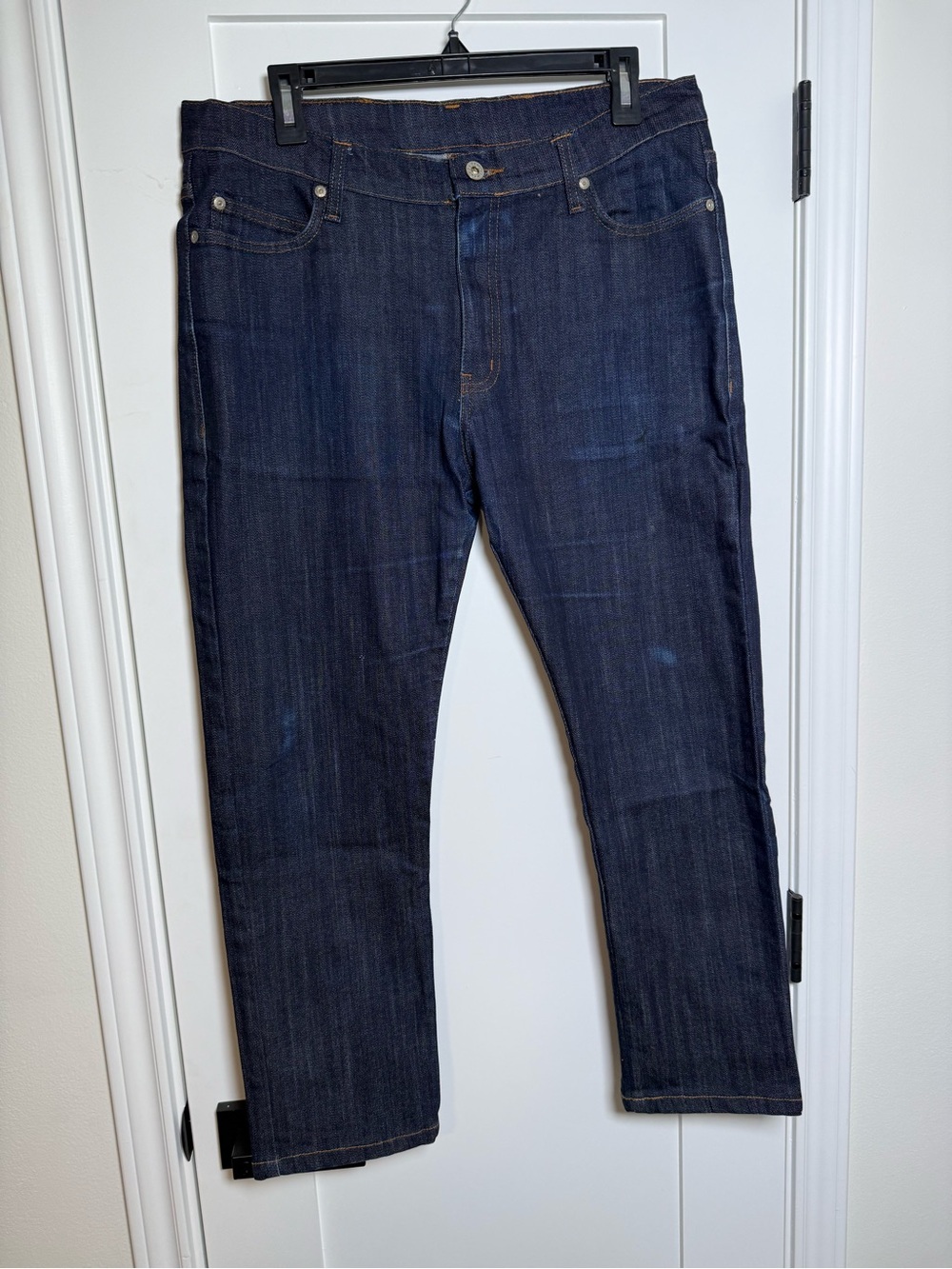 Naked & Famous Denim Straight Dark Blue Jeans